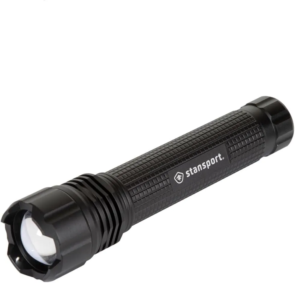 Stansport High-Powered Cree LED Tactical Flashlight, Black, One Size
