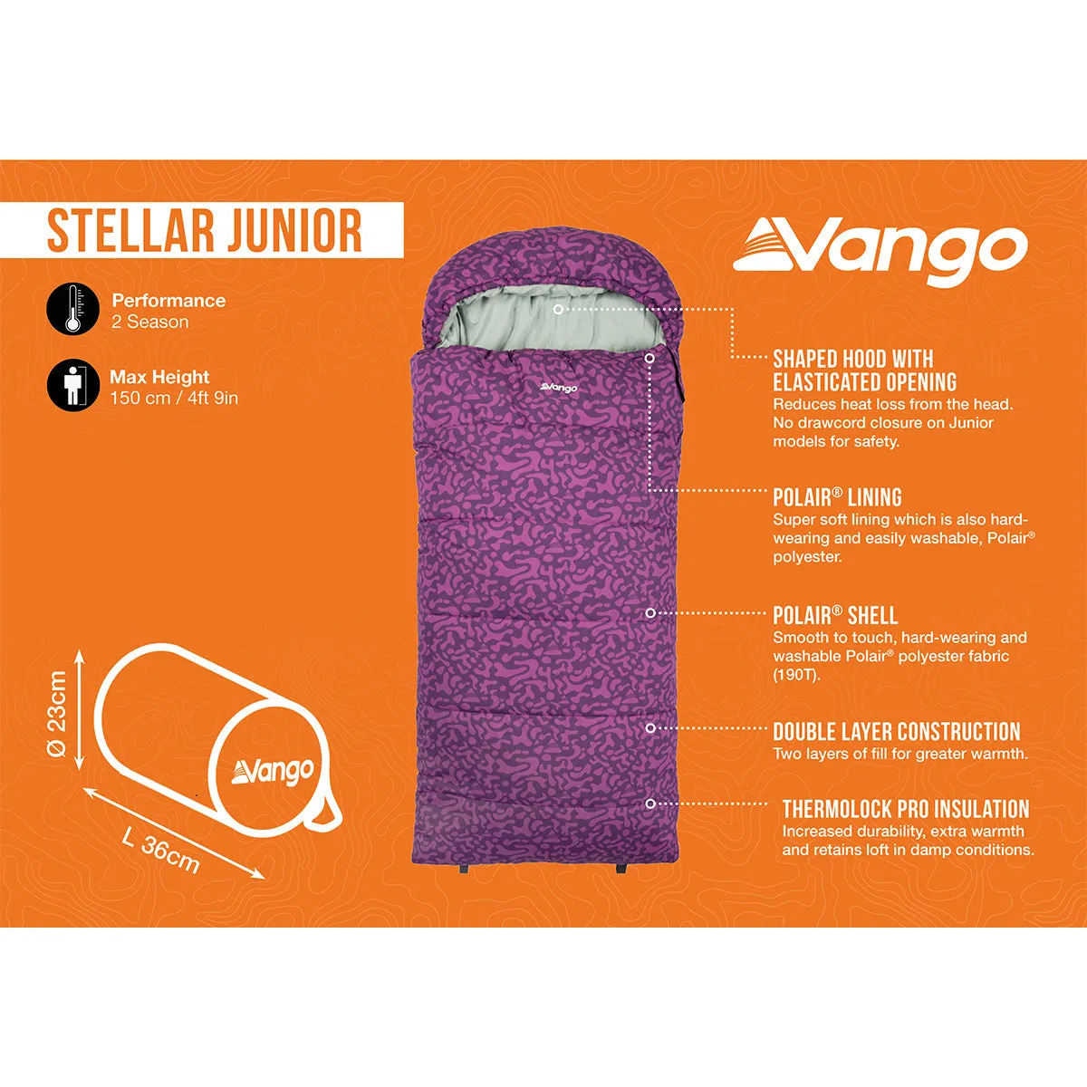 Stellar Junior Sleeping Bag - Byzantium