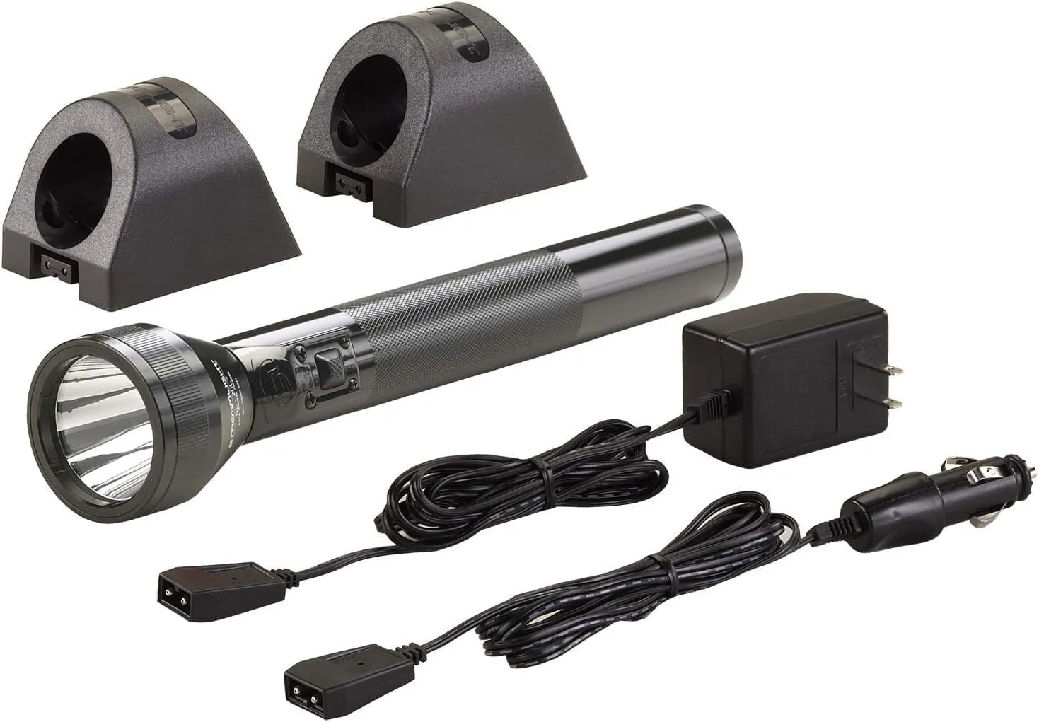 Streamlight 20703 SL-20L 450-Lumen Full Size Rechargeable LED Flashlight with 120-Volt AC/12-Volt DC Smart Charger, 2 Sleeves, Black