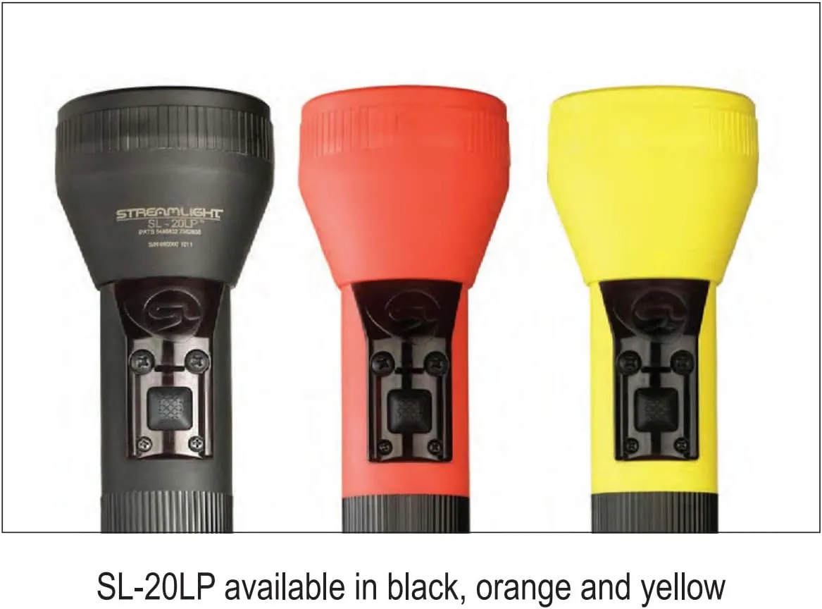 Streamlight 25300 SL-20LP 450-Lumen Full Size Rechargeable LED Flashlight Without Charger, Black