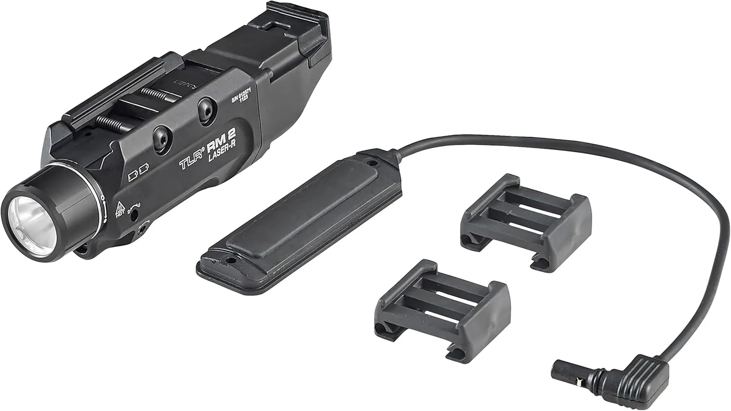 Streamlight 69447 TLR RM 2 1000-Lumen Rail-Mounted Tactical Weapon Light with Integrated Red Aiming Laser, Remote Pressure Switch, and Key Kit, Black