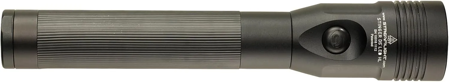 Streamlight 75456 Stinger DS LED High Lumen Rechargeable Flashlight with 12-Volt DC Charger - 800 Lumens, Black