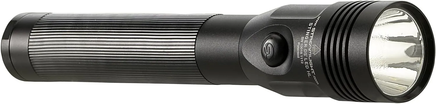 Streamlight 75456 Stinger DS LED High Lumen Rechargeable Flashlight with 12-Volt DC Charger - 800 Lumens, Black