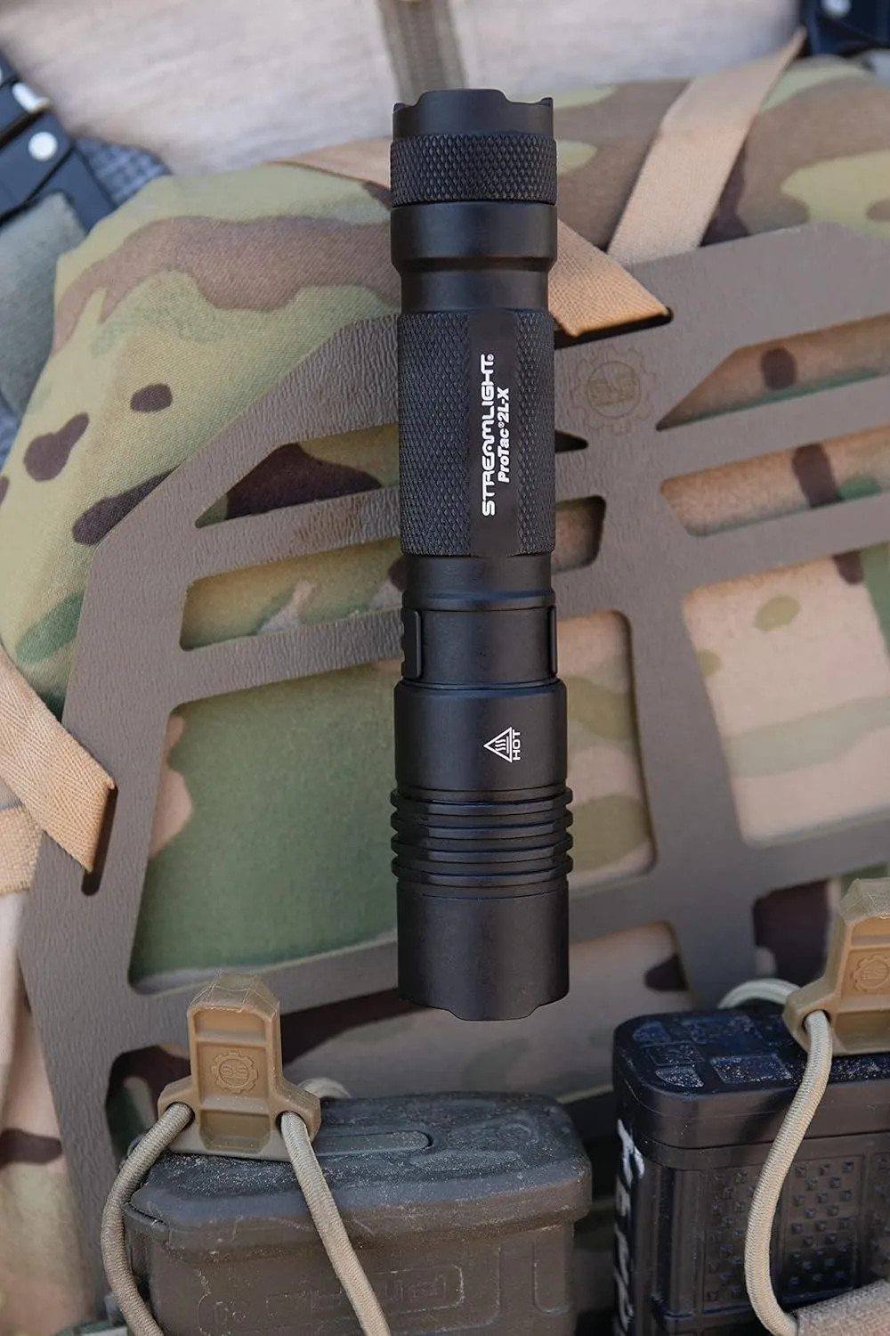 Streamlight 88063 ProTac 2L-X 500-Lumen EDC High Performance Multi-Fuel Tactical Flashlight, Includes CR123A Batteries, Holster, and Clip, Box, Black