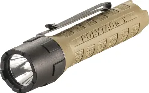 Streamlight 88605 PolyTac X 600-Lumen Multi-Fuel Professional Tactical Flashlight, Box, Coyote