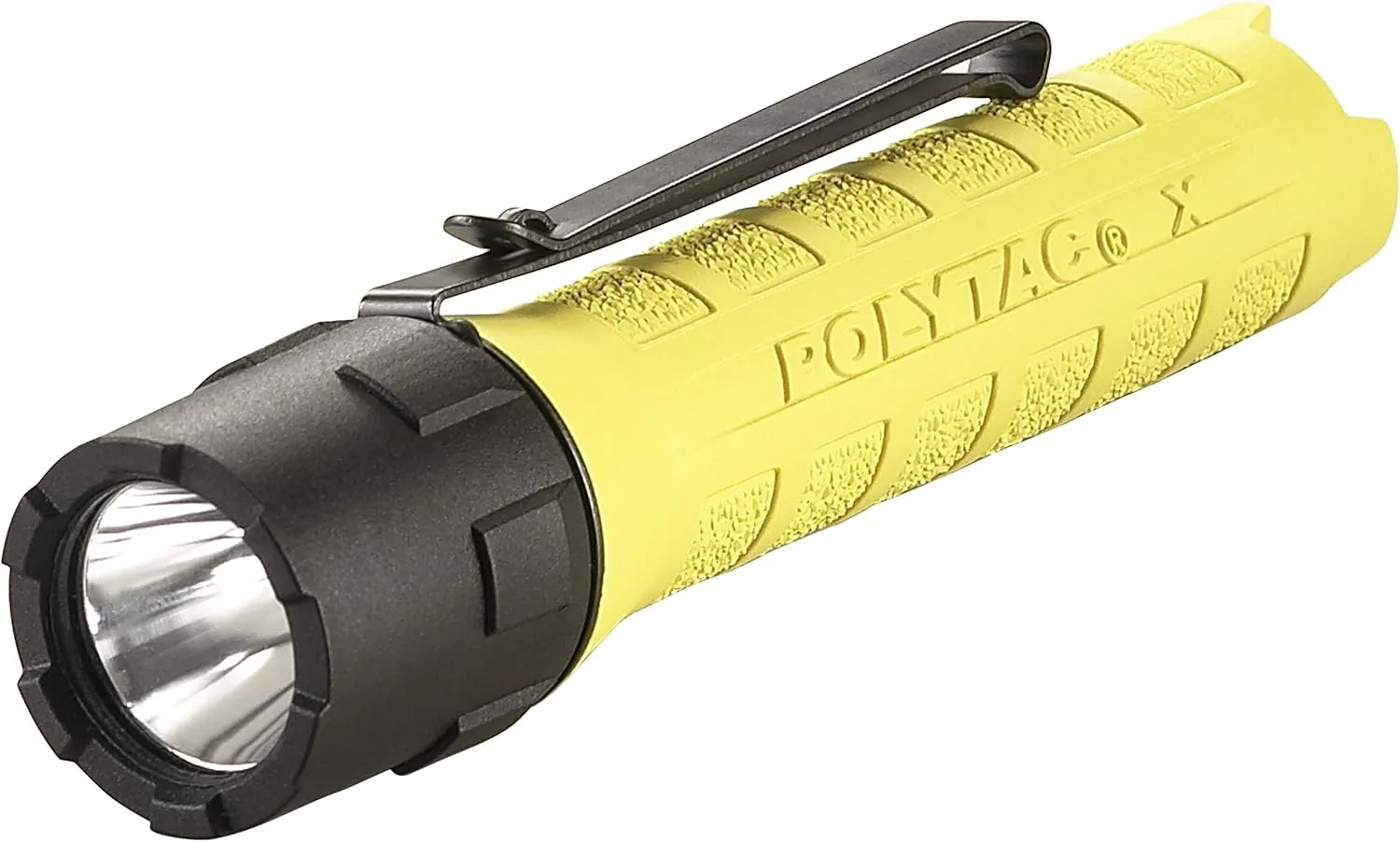 Streamlight PolyTac X, Multi-Fuel, Professional Tactical Flashlight, Yellow - 88614, Battery Powered, 600 Lumens, Rechargeable Option, Waterproof, Impact Resistant