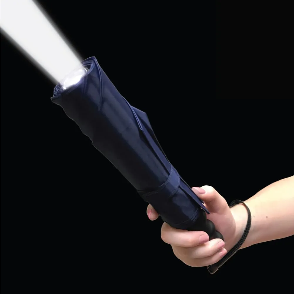Streetwise Stunbrella 32,000,000 Stun Gun Flashlight - Discreet Self-Defense Weapon with LED Light, Quick Activation, Rechargeable Battery, and Safety Switch