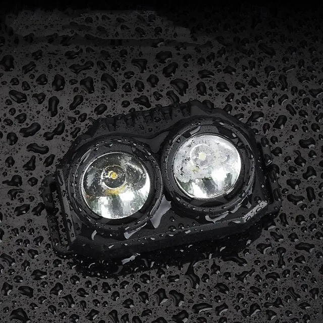 Strong Bald Double Lights Headlamp, Portable LED Head Lights White & Yellow LED for Outdoor Camping Adventures