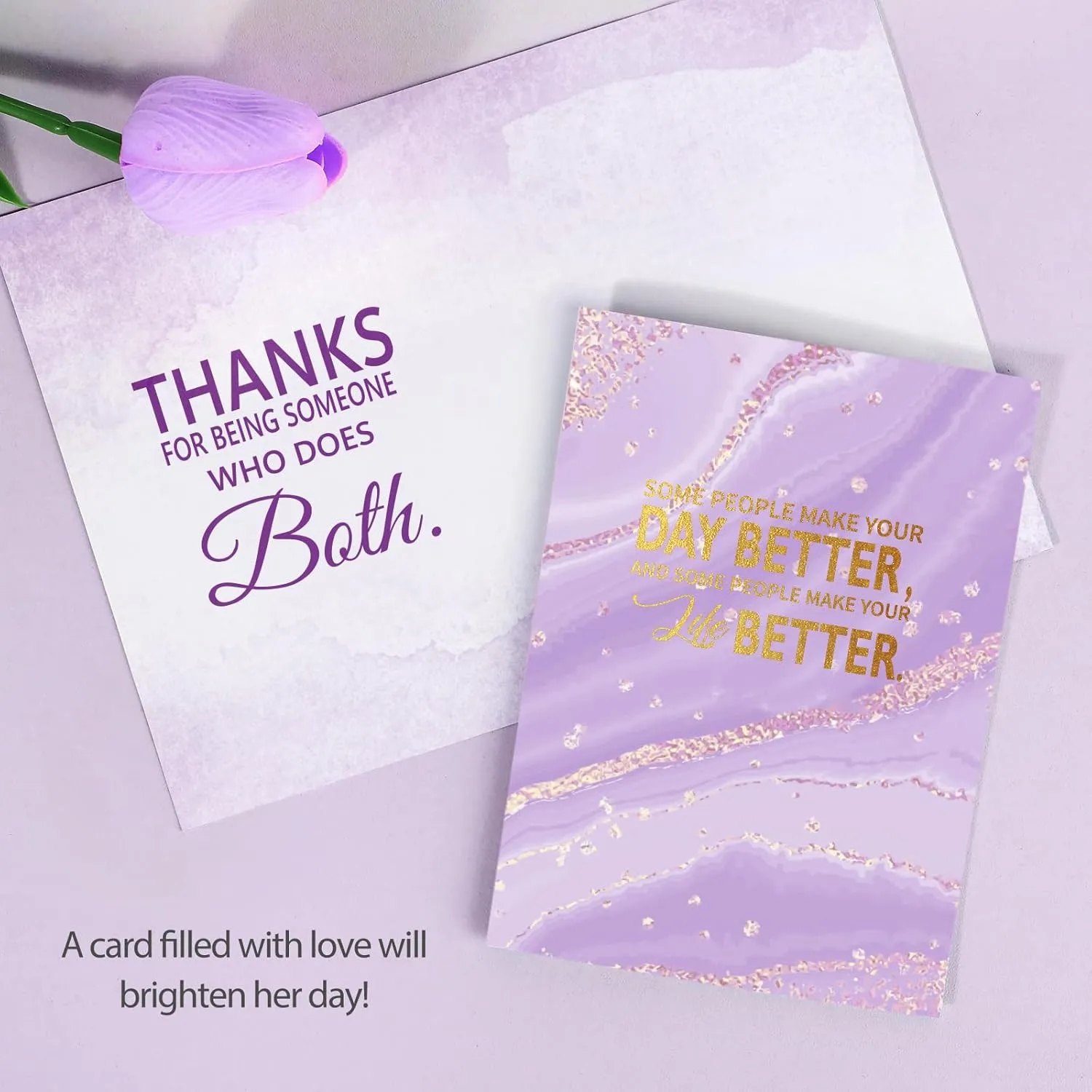 Suhctuptx Thank You Gifts for Women, Employee Appreciation Gift, Appreciation Basket for Coworkers Teachers Employees, Gratitude Box with Canvas Tote Bag Thank You for Being Awesome Tumbler Purple