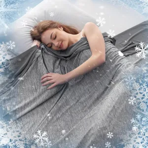 Summer Ultimate Cooling Blanket,Lightweight Breathable Cold Blankets,Double-Sided Soft Air Conditioning Throws Blanket,Calming Ice Cooling Blankets for Night Sweats Hot Sleeper