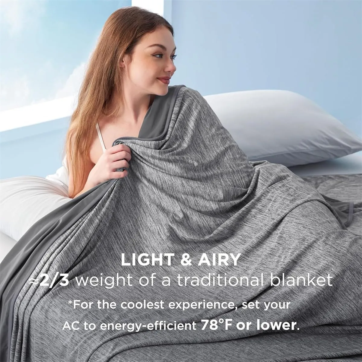 Summer Ultimate Cooling Blanket,Lightweight Breathable Cold Blankets,Double-Sided Soft Air Conditioning Throws Blanket,Calming Ice Cooling Blankets for Night Sweats Hot Sleeper