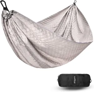Sunyear Camping Hammock 4 Season Quilted Winter Hammock   Sunyear Camping Hammock with Net