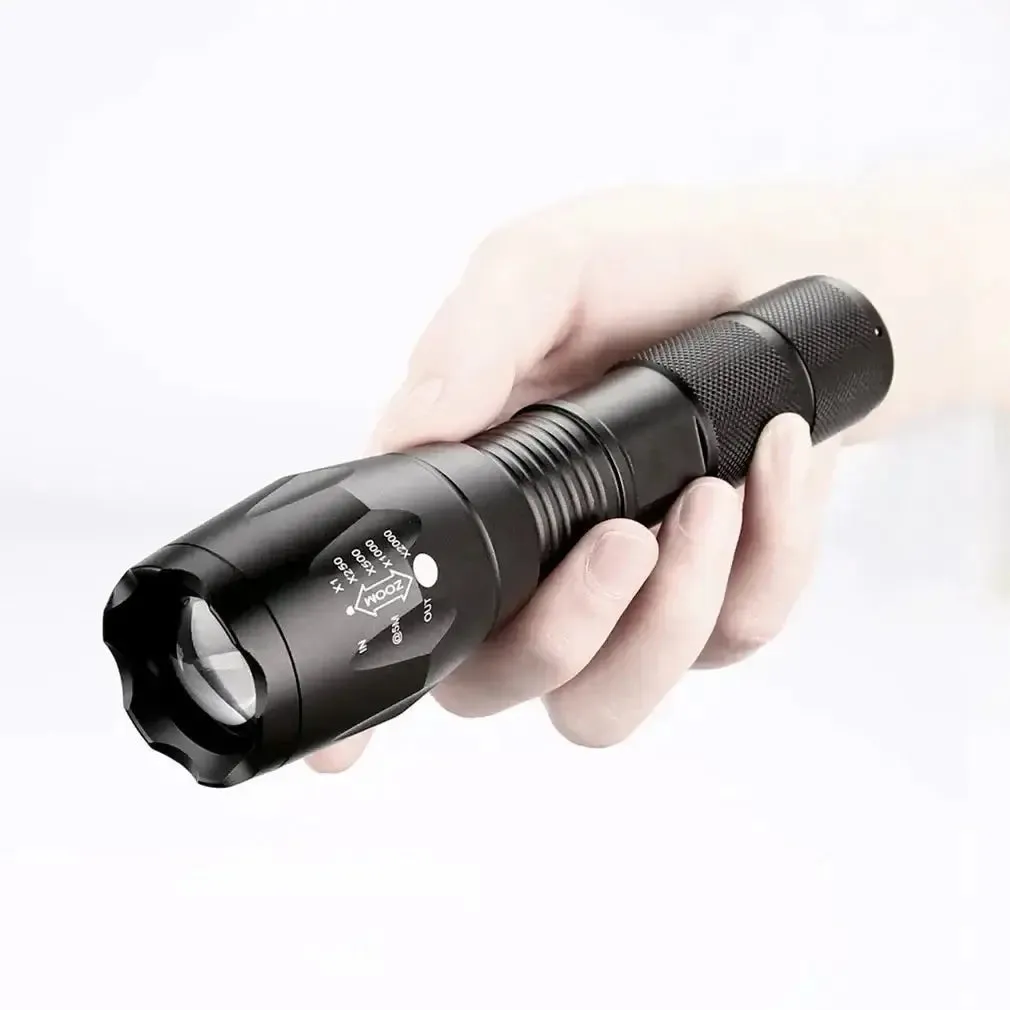 Super-Bright 90000LM LED Outdoor Tactical Flashlight | 5 Modes | Zoomable Torch Searchlight