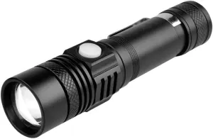 Super Bright Led Flashlight USB Led Torch T6/L2/V6 Power Tips Zoomable Bicycle Light Rechargeable (Color : T6-4000 Lumens) (Xp)
