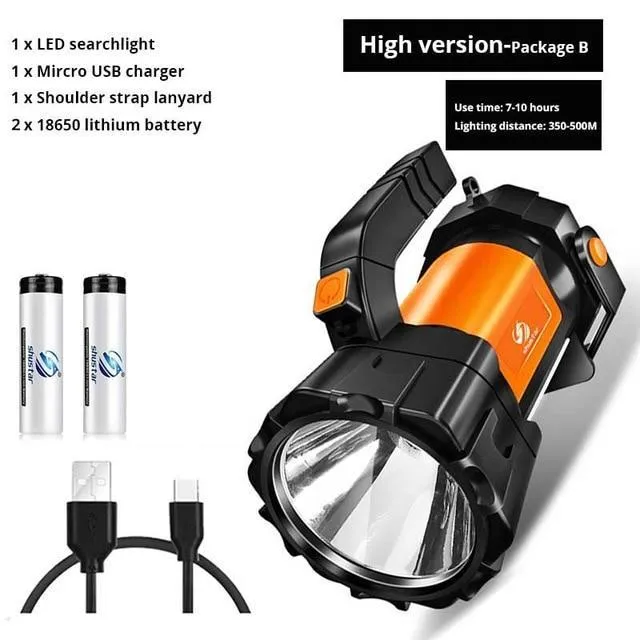 Super bright LED Searchlight Flashlight