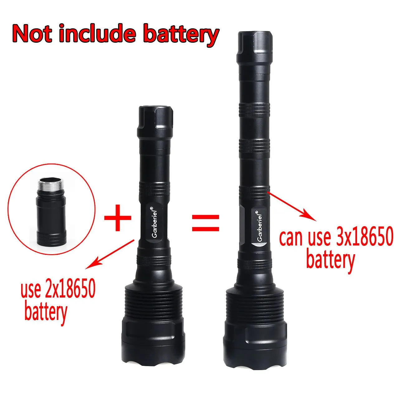 Super Bright Tactical CREE XML 12x T6 LED Flashlight   3x 18650 Battery  Charger
