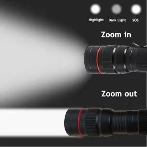 Super Bright Torch Lamp Light  USB Rechargeable 2 Packs 1200000lm LED Flashlight