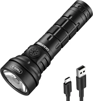 SuperFire Rechargeable Flashlights High Lumens,Small Flashlight with high Power, Portable EDC Flashlights for Home (TN05-S)