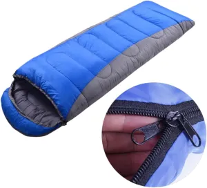 SUPVOX Warmth Insulated Sleeping Bag for Camping Thick Adult Winter Bag Drawstring Hood for Cold Climate