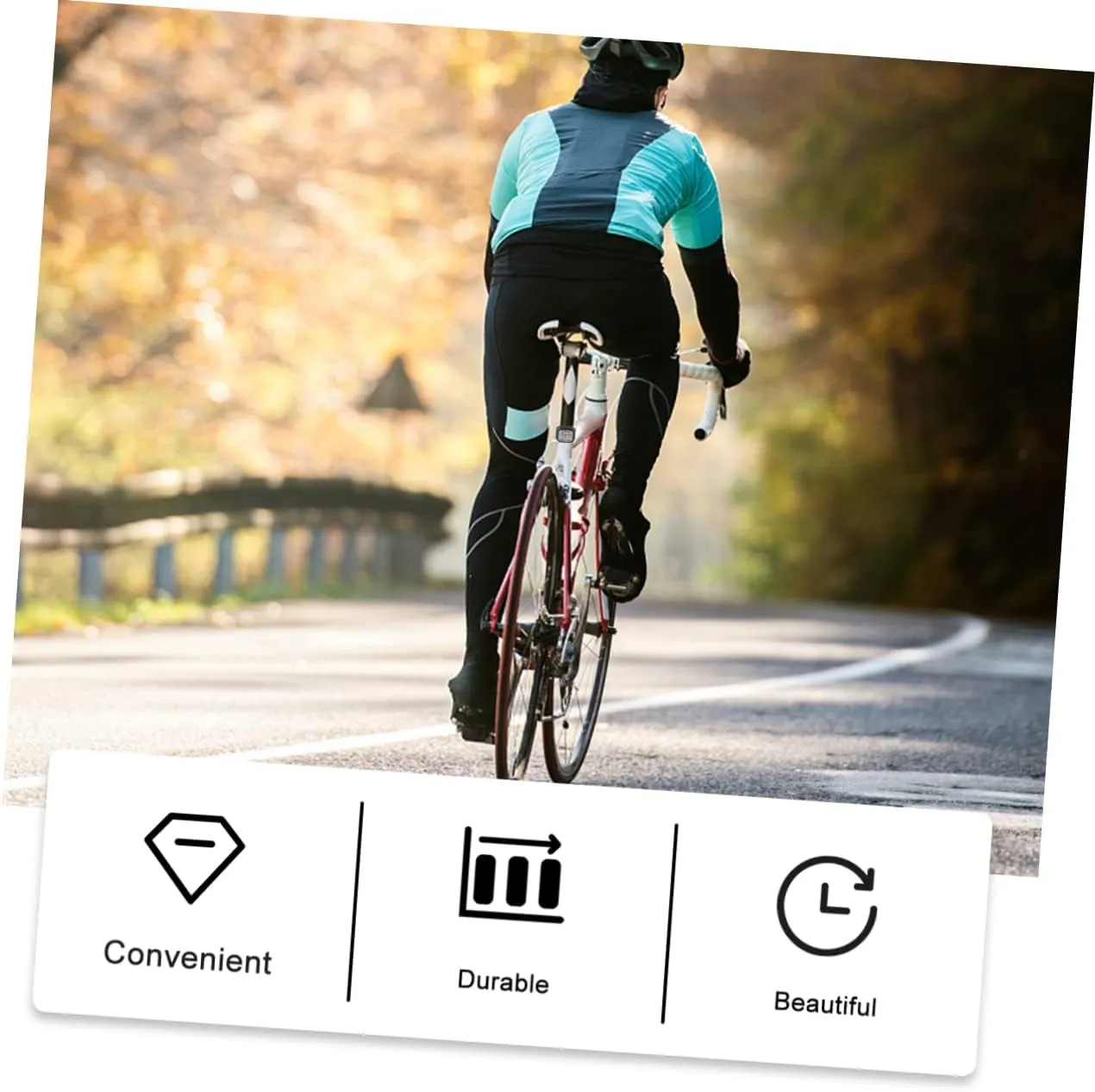 SUPVOX Warning Light Riding Tail LED Cycling Night Mountain Bike Lights Headlamp Abs