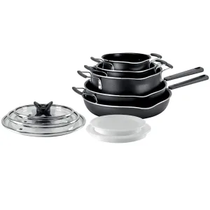 T-FAL Non-Stick Stackables 10pc Cookware Set - B198SA74