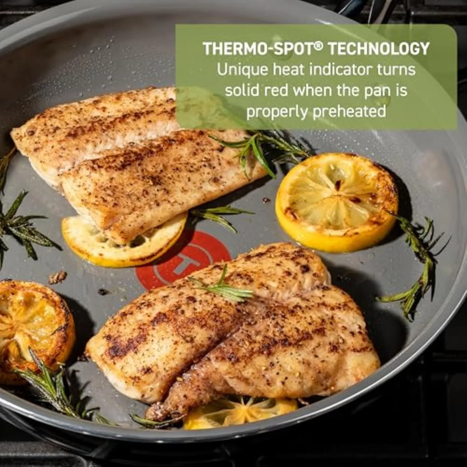 T-Fal Preserve Ceramic, Ceramic Non Stick Fry Pan Set 2 Piece, 8.5 & 11-Inch, Oven Broiler Safe 350F, Perfect For Frying, Sautéing, & Searing w/Little To No Oil, Nonstick Skillets, Pans Set, Black