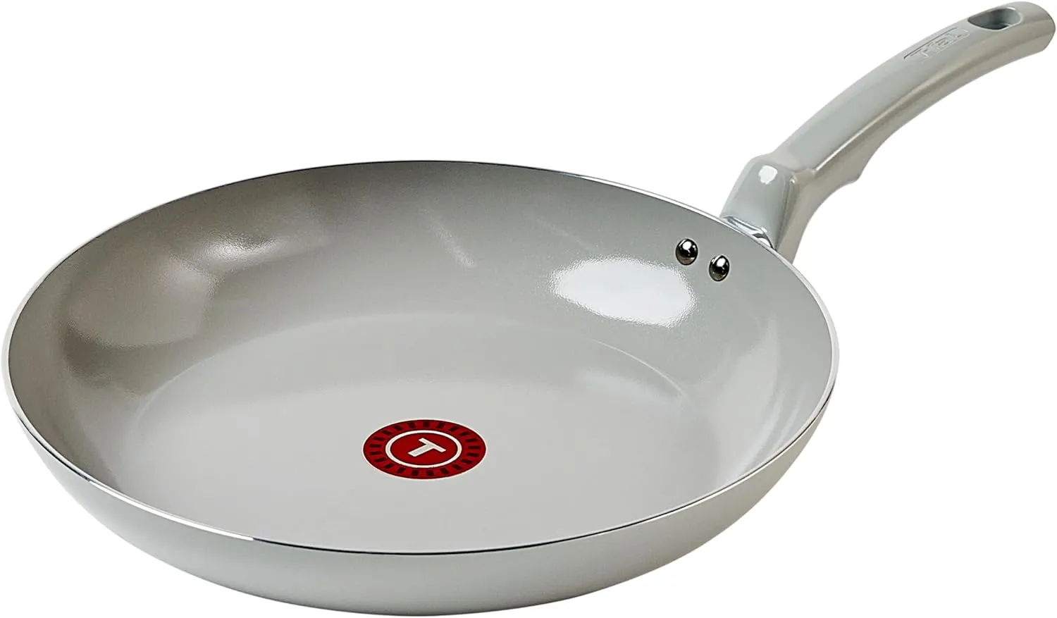 T-Fal Refresh Ceramic Nonstick Frying Pan Skillet 12-inch, Made without PFOA and PTFE, Oven and Broiler Safe up to 350°F Cookware, Frying Pan, Stay-Cool Handle, Skillet Pots and Pans, Moon Grey