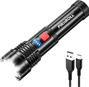 T5 Flashlights Rechargeable 3500 High Lumens, Super Bright Pocket Flashlights 5 Modes, Powerful Flashlight USB-C Rechargeable, Compact LED Flashlight Waterproof for Home, Outdoor