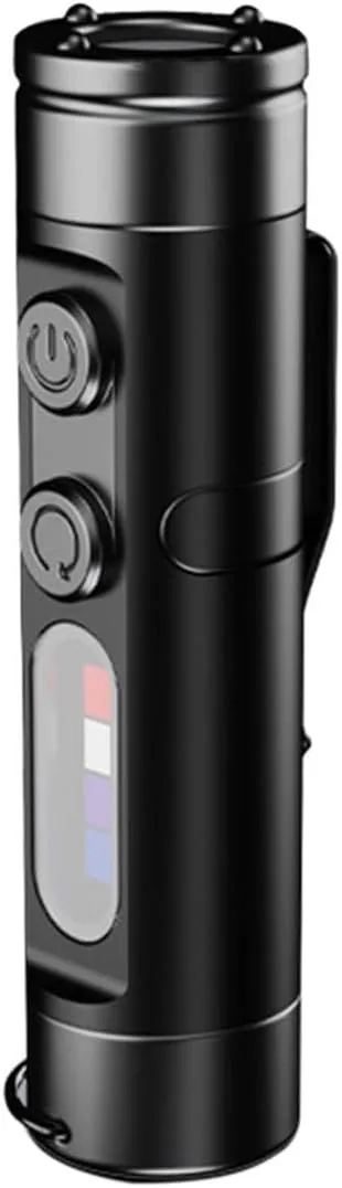 Taclite Mini – The Ultimate Everyday Micro Tool, Priormer Flashlight, Taclite Mini Rechargeable LED Magnetic Super Bright Tactical Flashlight with Hat Clip, Waterproof, 3 Brightness (Black)