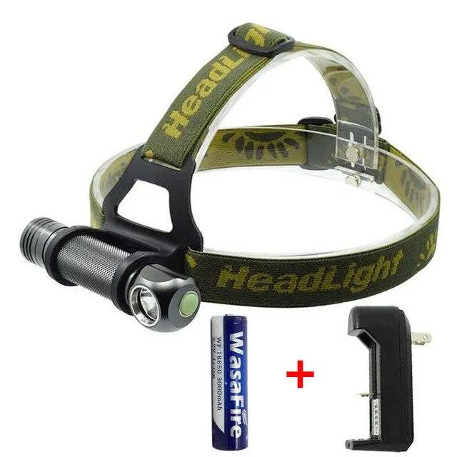 Tactical 2in1 Headlamp Flashlight LED XPL V5 Led Headlight Waterproof Camping Hunting Fishing Frontal Torch 18650 Battery Lamp
