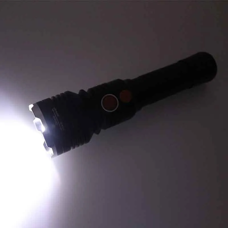 Tactical Elite Rechargeable Flashlight with COB LED Zoom 4 Modes