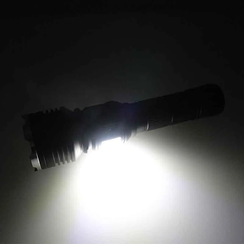 Tactical Elite Rechargeable Flashlight with COB LED Zoom 4 Modes