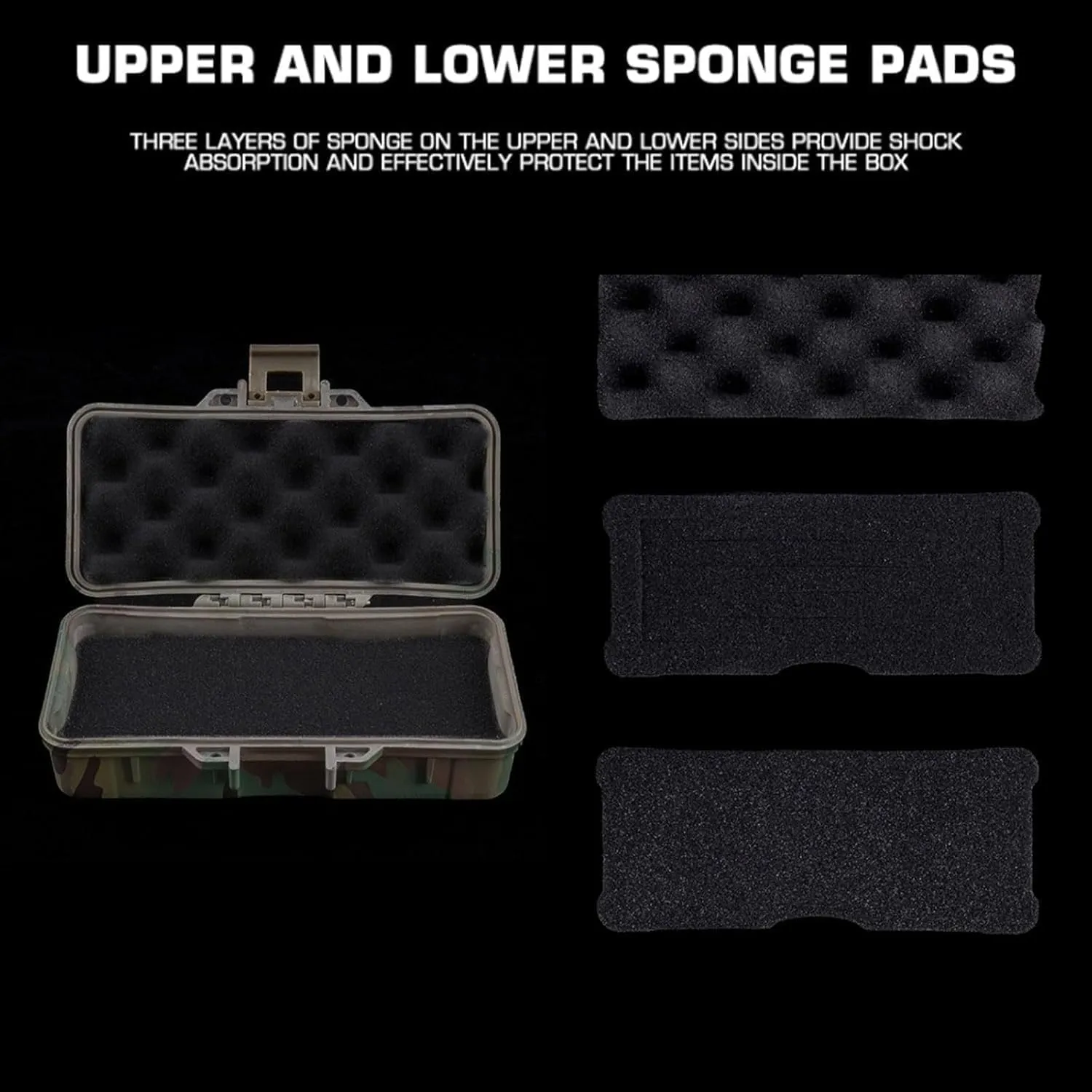 Tactical Equipment Storage Box (15.2 * 6.3cm) for Tactical Flashlight, Watch, Compass Protective Case