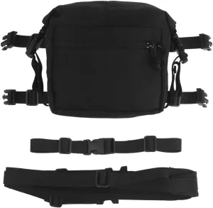 Tactical Expansion Pack Chest Bag,Large Capacity MOLLE Admin Pouch, Utility Chest Pouch for Placard Split Chest Rig