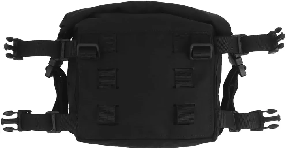 Tactical Expansion Pack Chest Bag,Large Capacity MOLLE Admin Pouch, Utility Chest Pouch for Placard Split Chest Rig