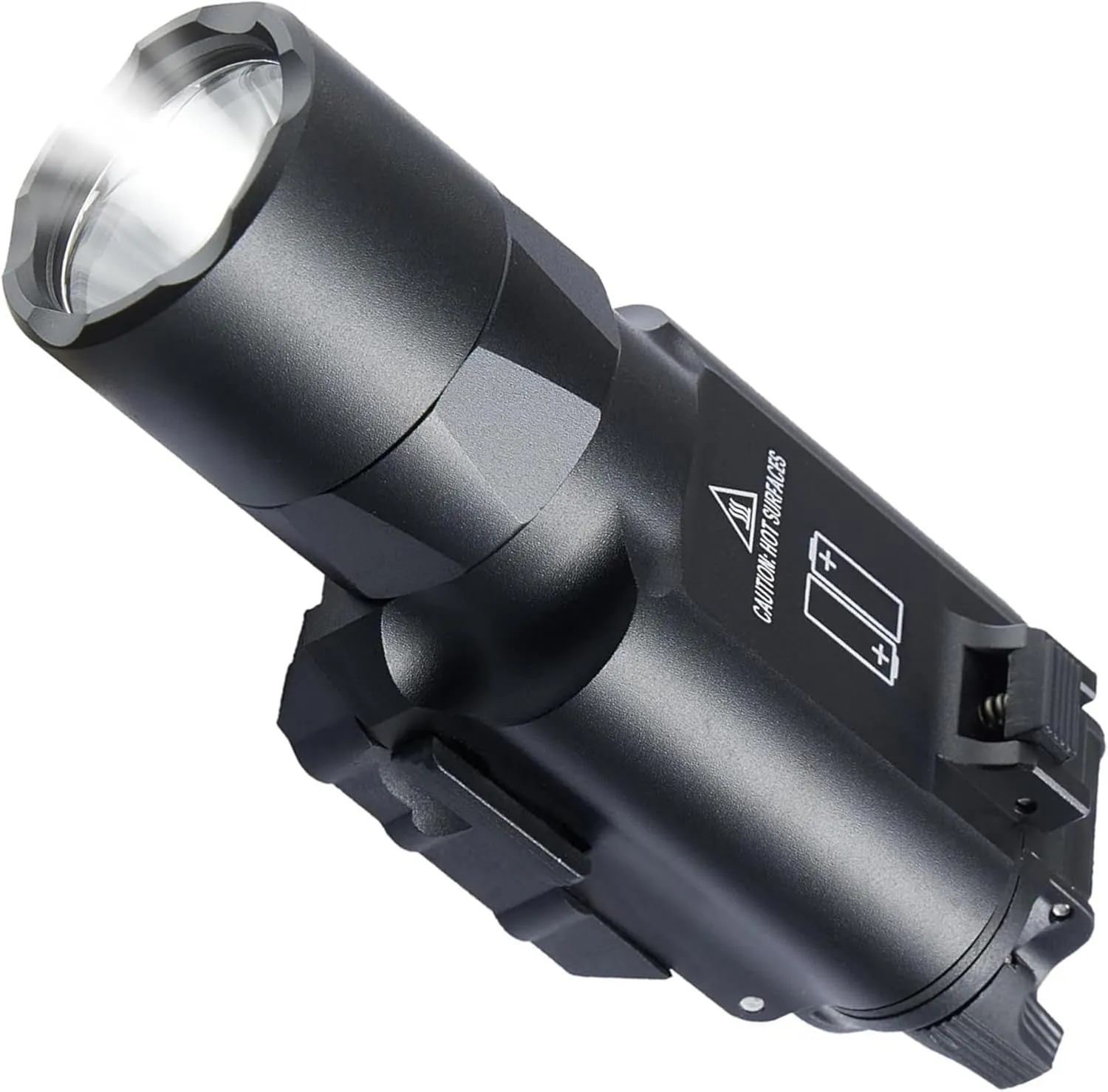 Tactical Flashlight 300U Style Weapon Light 1200 Lumens Pistol Flashlight Picatinny Flashlight Black