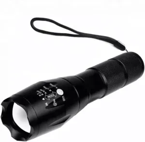 Tactical Flashlight, Adjustable Focus, Battery Powered, Waterproof, 1000 Lumen LED
