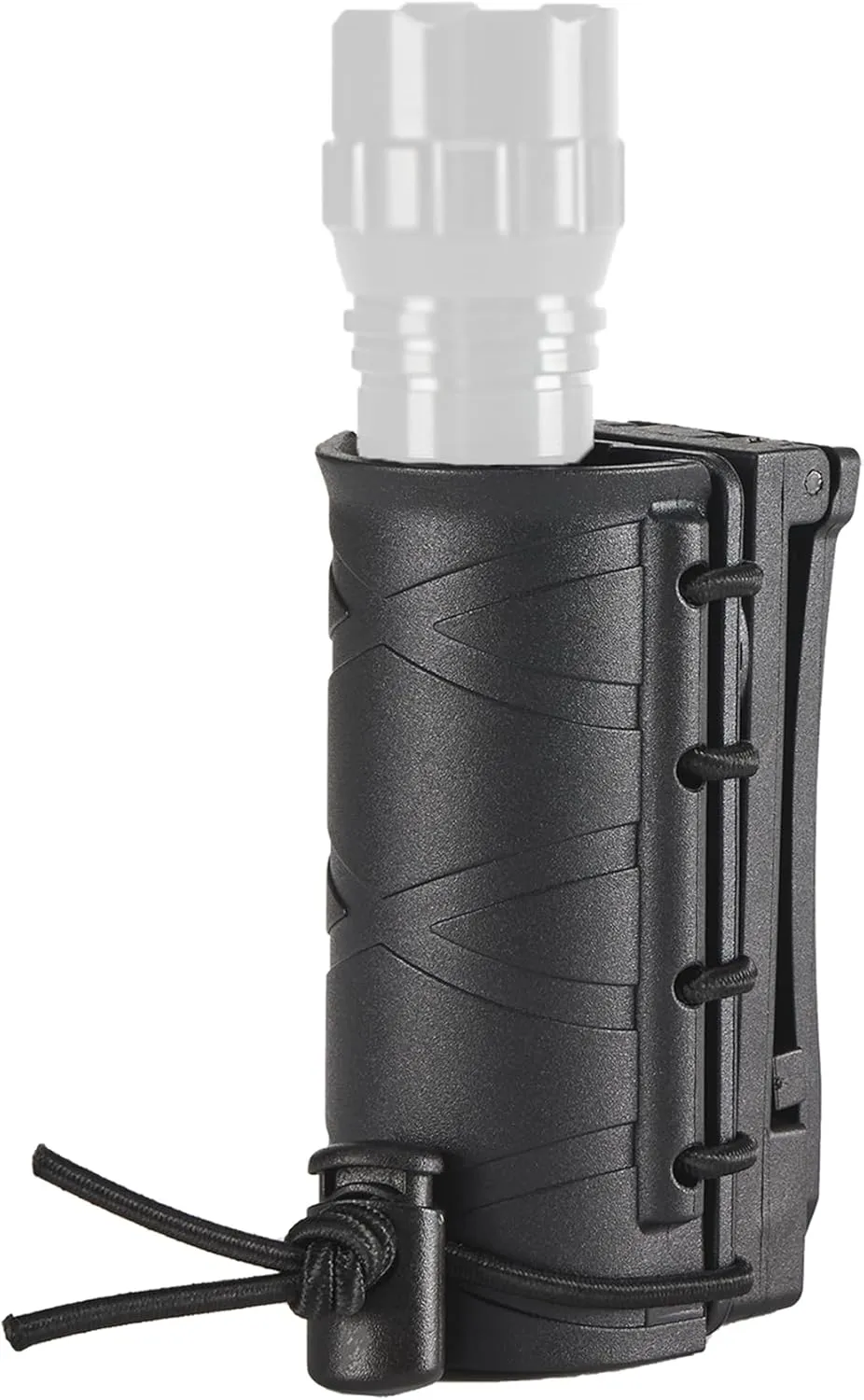 Tactical Flashlight Holder for Duty Belt, Rotatable Case fit 1"-1.2" Diameter Flashlight