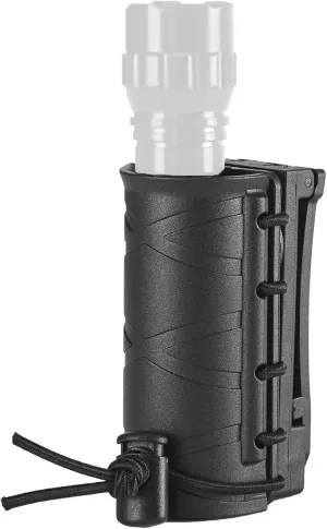 Tactical Flashlight Holder for Duty Belt, Rotatable Case fit 1"-1.2" Diameter Flashlight