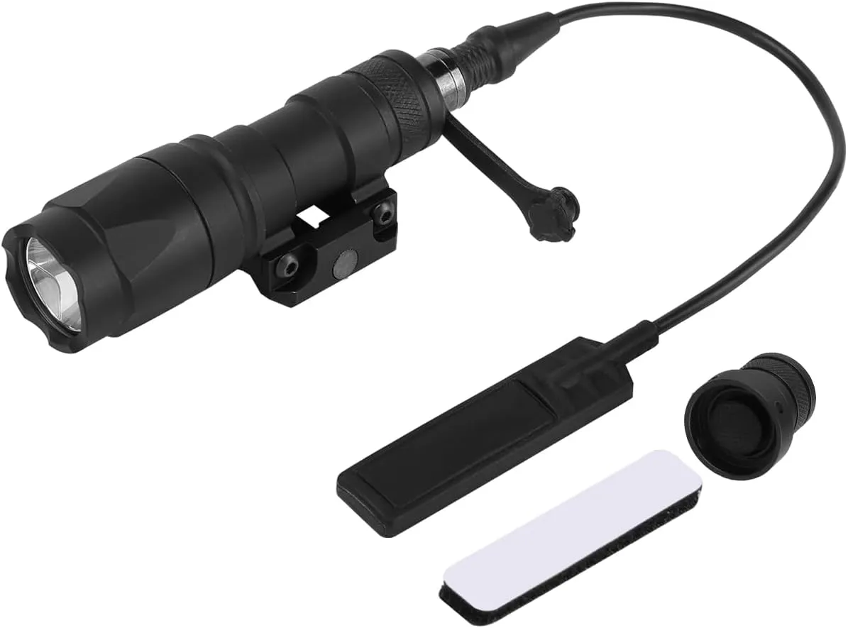 Tactical Flashlight Rifle Weapon Light M300A -Mini LED Tactical Light with Pressure Switch, 400 Lumens Flashlight for Picatinny Rails