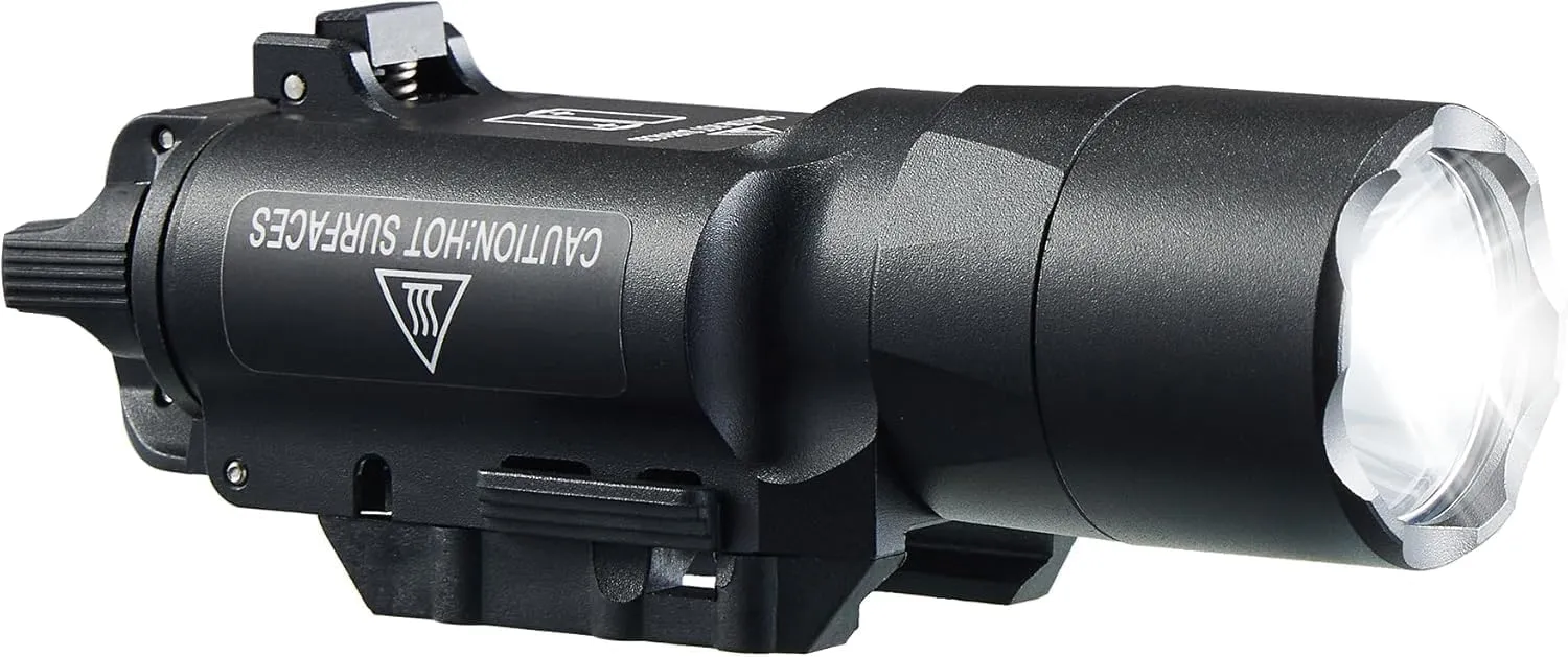 Tactical Flashlight Weapon Light Pistol Flashlight Picatinny Flashlight Black