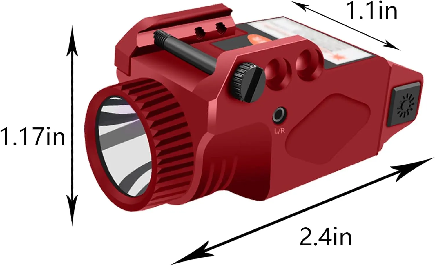 Tactical Flashlight with Green Laser Sight for Handguns,2 in 1 Laser Light Combo,Magnetic Charging Flashlight Gun Laser Sight with 1913 or GL Rail