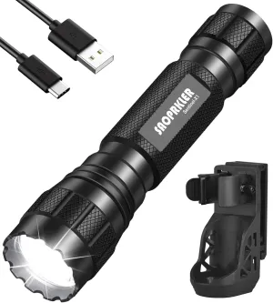 Tactical Flashlights High Lumens-1200 LM Police Flashlight with Holster for Duty Belt,Single Mode LED Flashlight for Camping/Law Enforcement-Sentinel-X1
