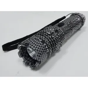 TACTICAL FORCE FLASHLIGHT STUN GUN CARBON FIBER