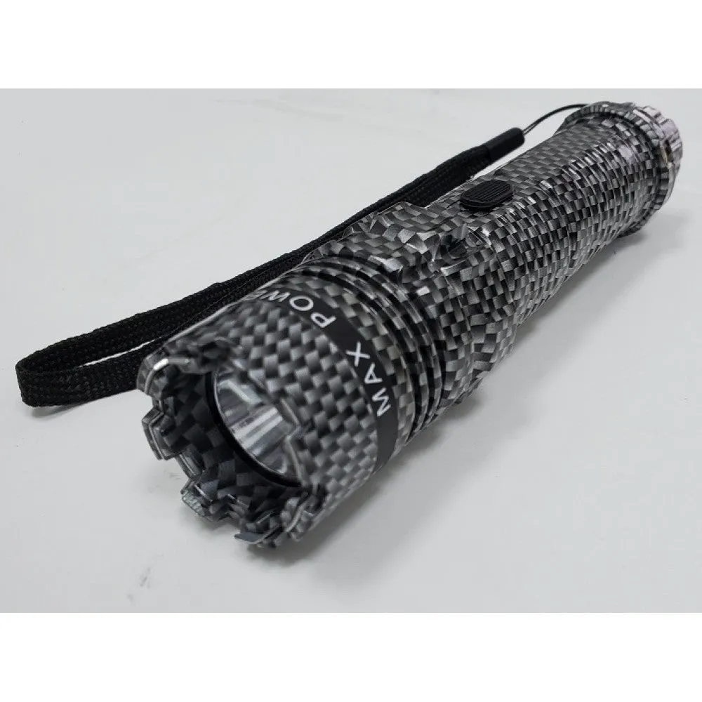 TACTICAL FORCE FLASHLIGHT STUN GUN CARBON FIBER