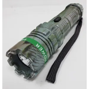 TACTICAL FORCE FLASHLIGHT STUN GUN GREEN CAMO