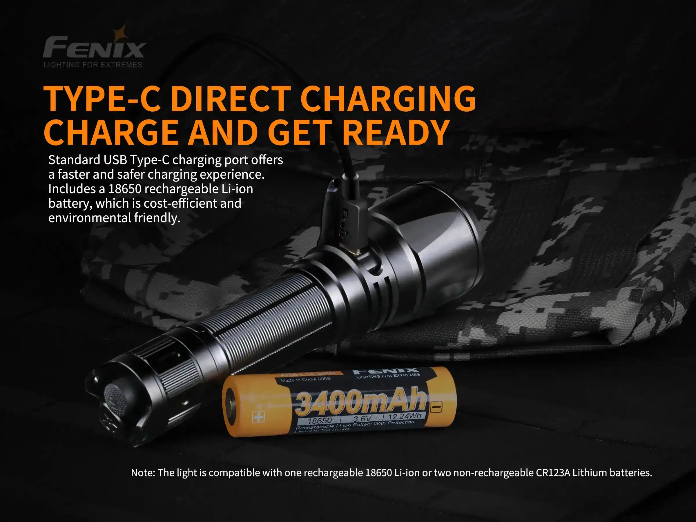 Tactical LED Flashlight - 1500 Lumens - TK26R
