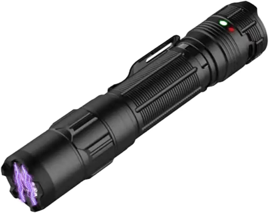 Tactical LED Flashlight - Rechargeable Self-Defense Tool -Aircraft Grade Aluminum - Bright LED - Free Holster