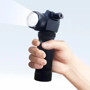 Tactical LED Flashlight with Green Lase, Rechargeable 600 Lumen Green Laser Tactical Flashlight - Dual Modes with Picatinny Rail Mount, Class IIIA
