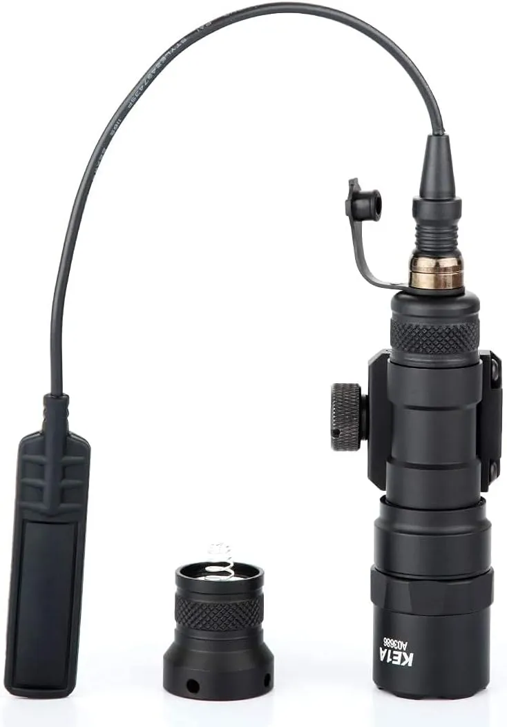 Tactical Rifle Lights for Sports and Outdoors, with Remote Pressure Switch